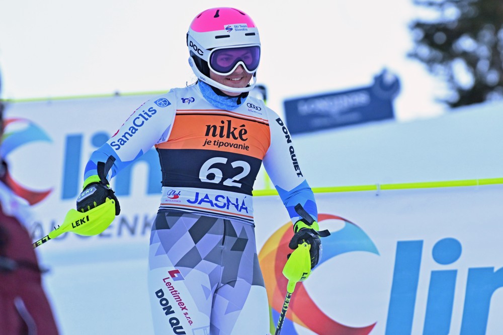 Jasná slalom lyžovanie Ella Hrbáňová