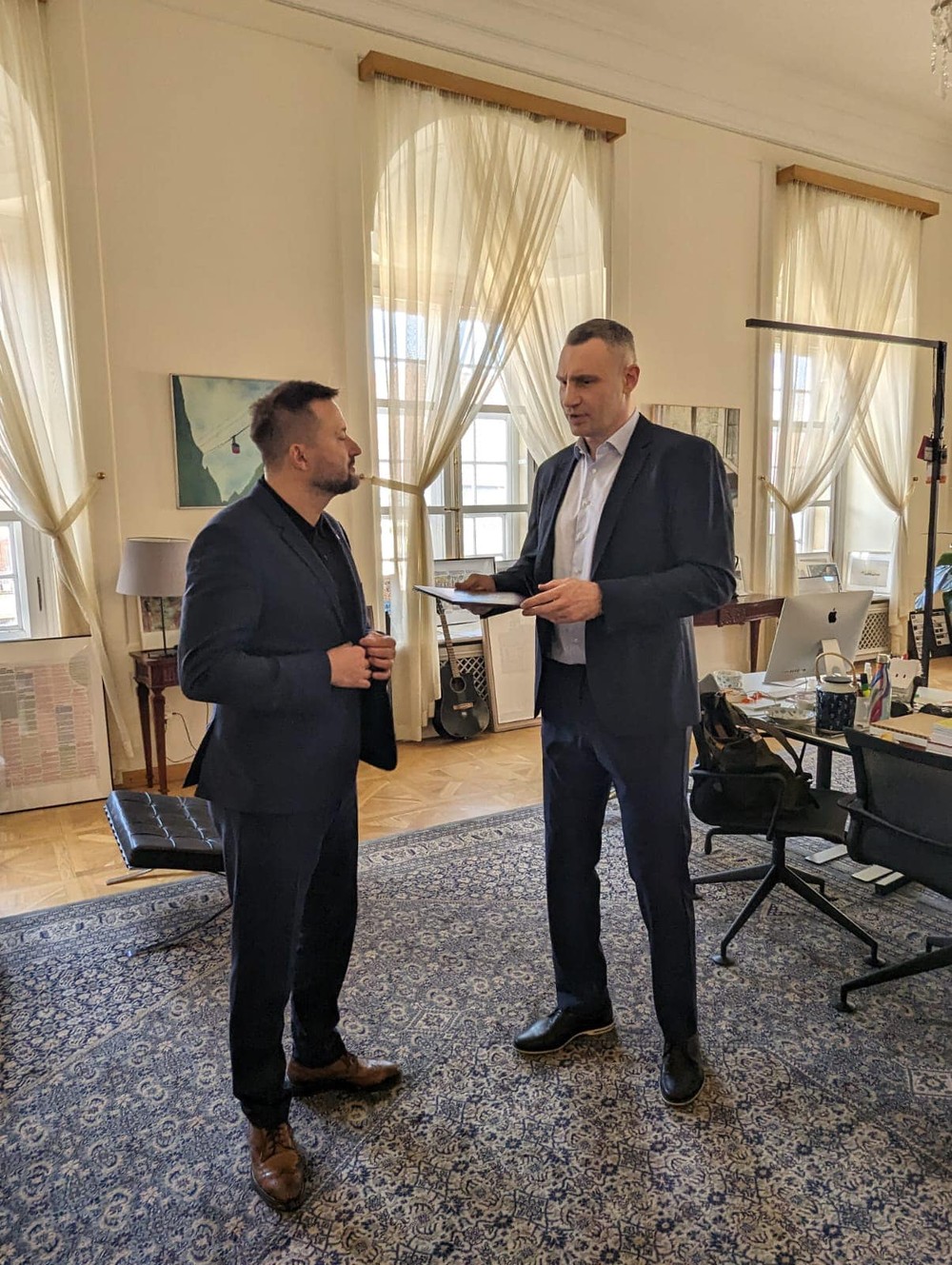 Bratislavu navštívil starosta Kyjeva Vitalij Kličko (3)