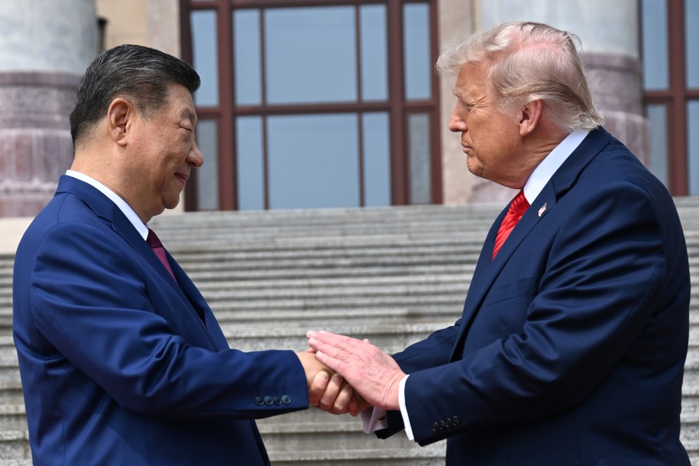 Americký prezident Donald Trump na návšteve Číny.