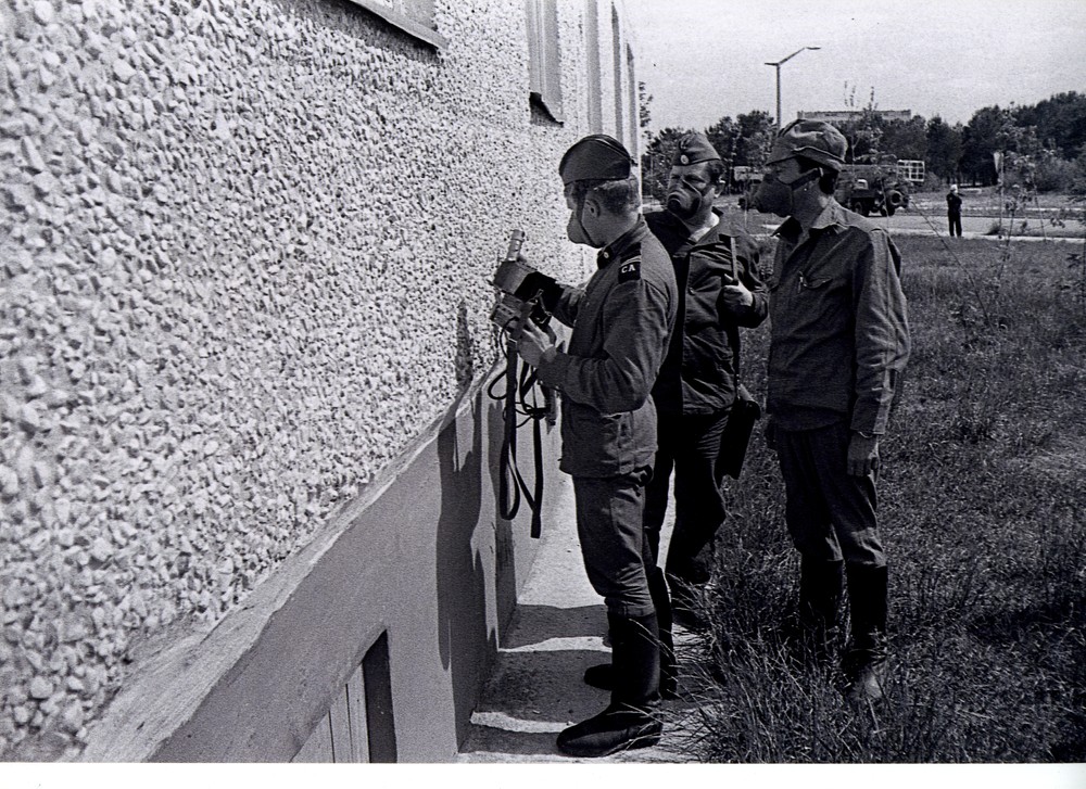 Máj - jún 1986 - Dozimetrická kontrola budovy v Pripjati