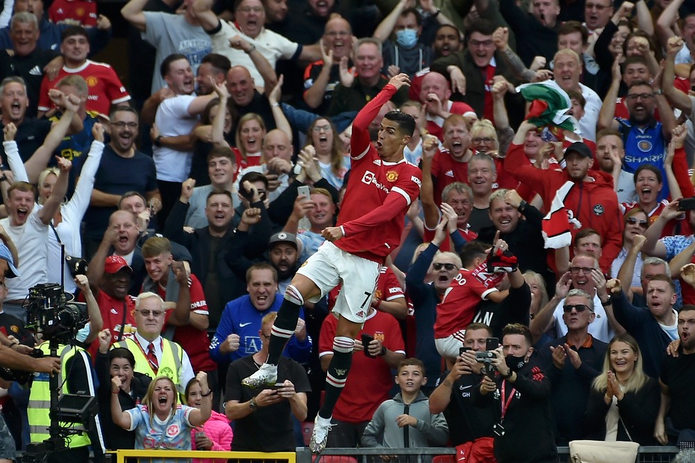 Cristiano Ronaldo_oslava golu_Manchester United