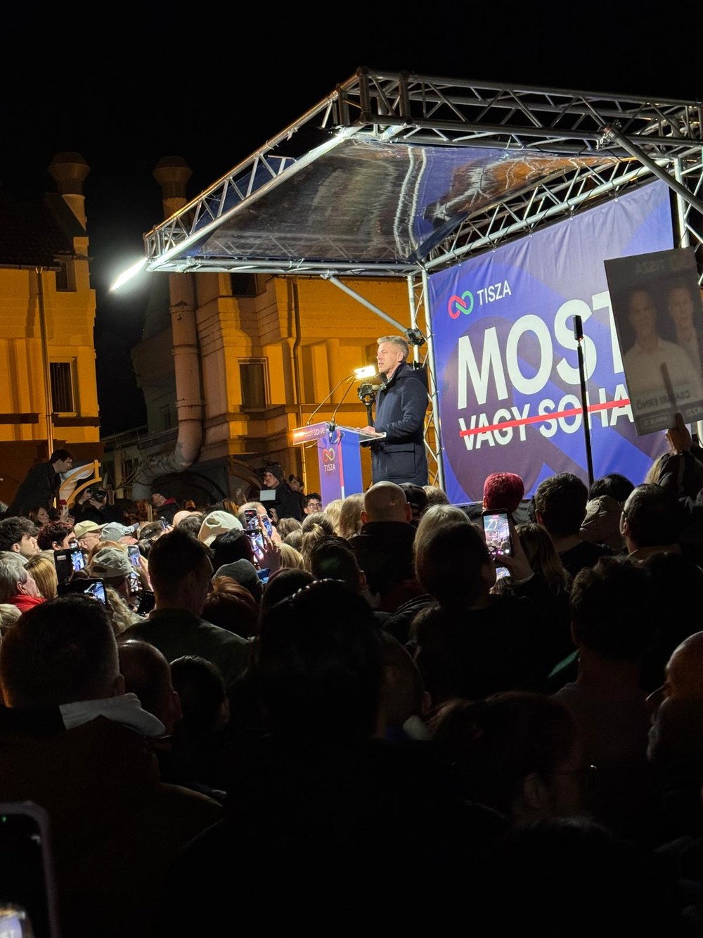 Predvolebný míting TISZA v Siofóku