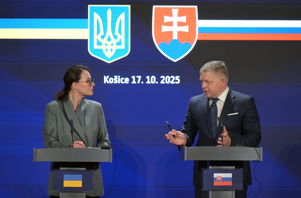 Robert Fico a Julija Svyrydenková