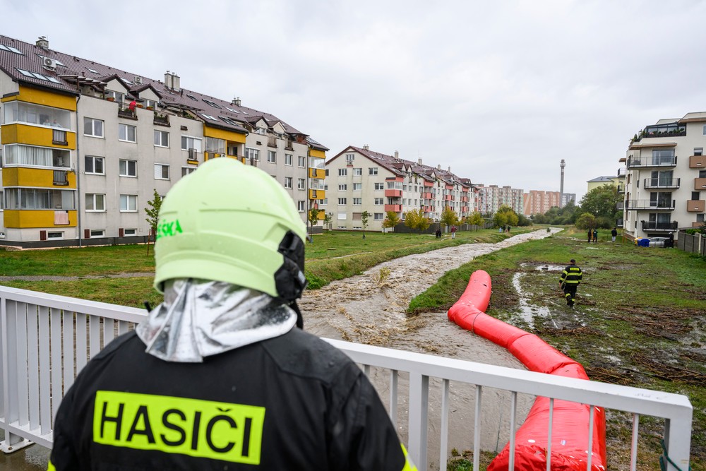 Vybrežený potok v Pezinku