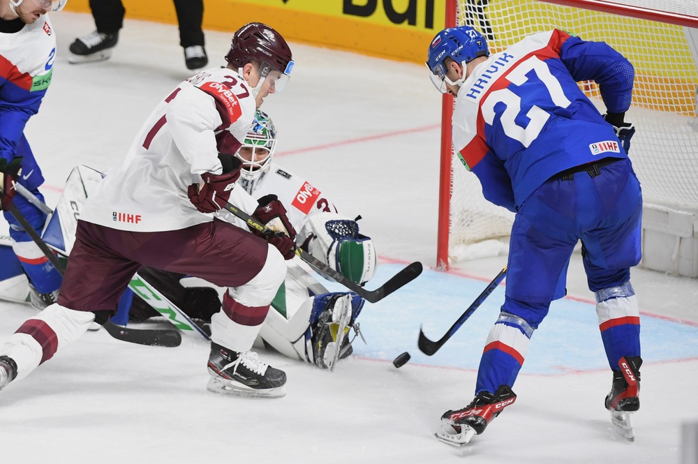 Slovensko - Lotyšsko, MS v hokeji 2023