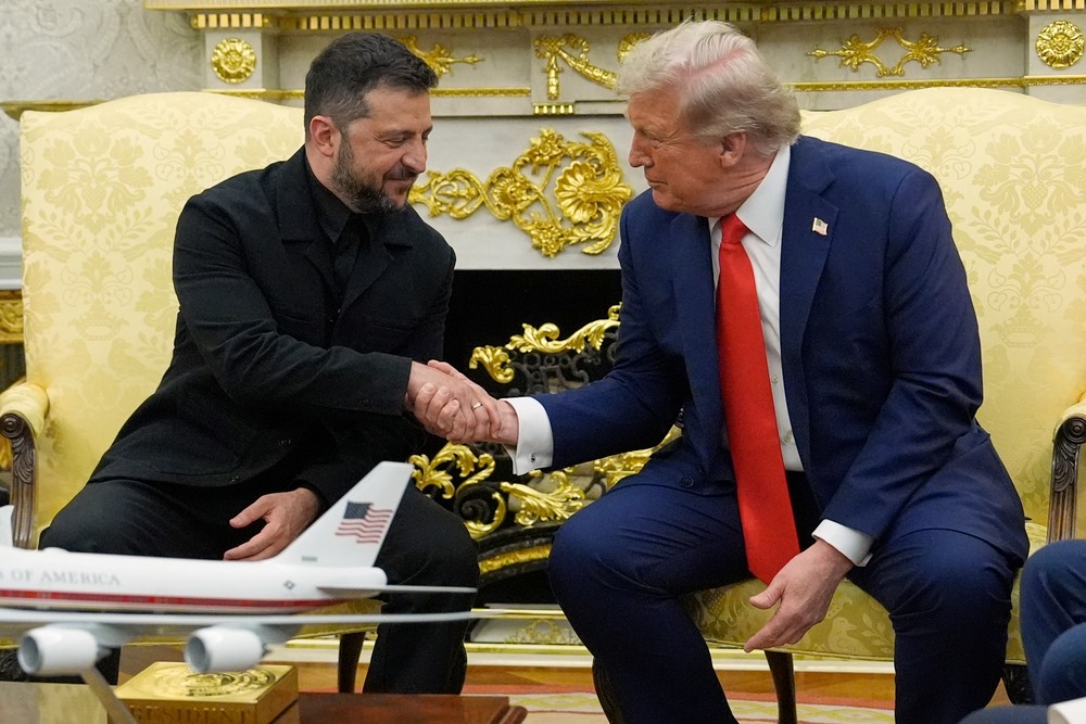 Donald Trump a Volodymyr Zelenskyj 