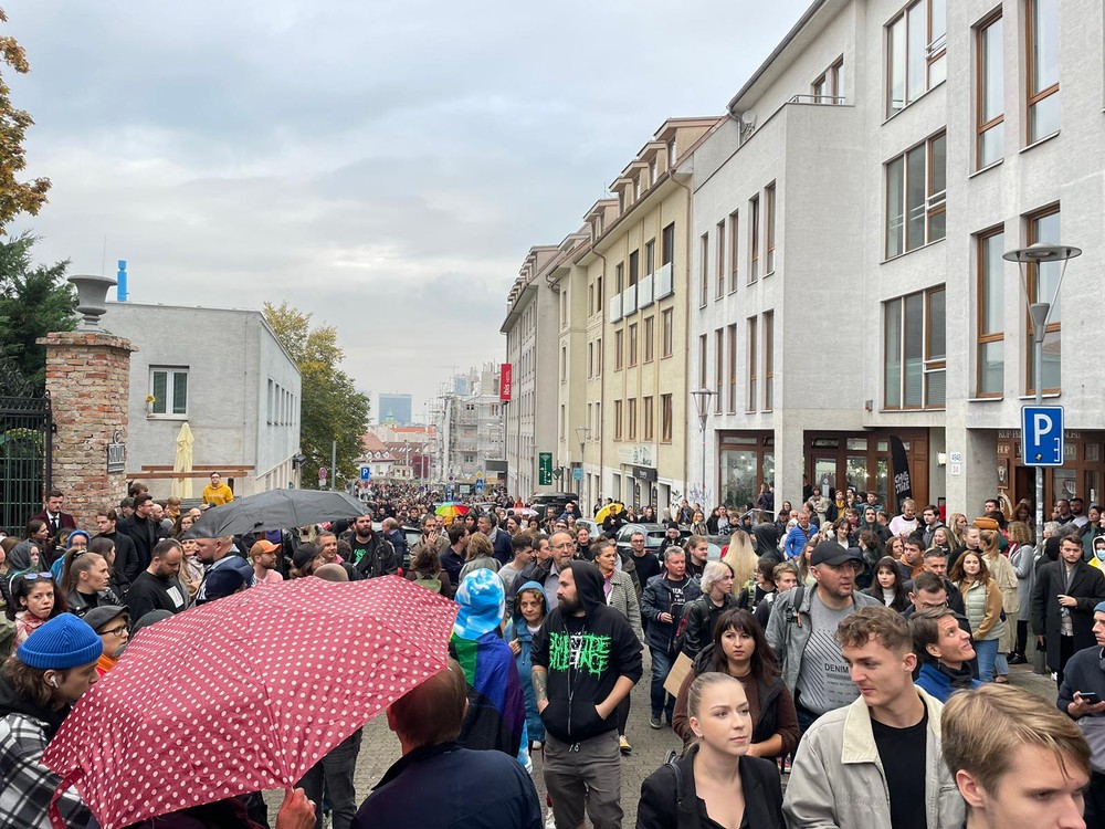 Protest na podporu LGBTI komunity