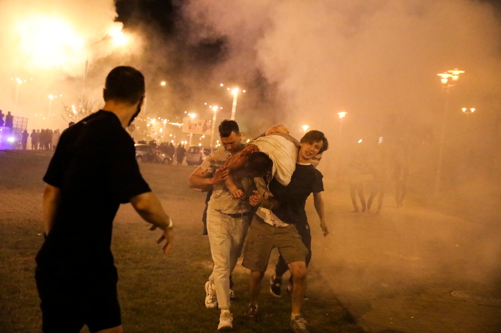 Protesty po prezidentských voľbách v Bielorusku