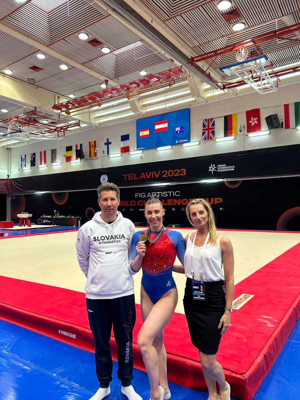 Slovenská gymnastka Barbora Mokošová