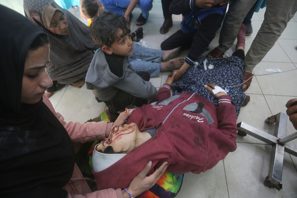 Izrael Palestínčania Gaza armáda útoky zranení vojna (3)