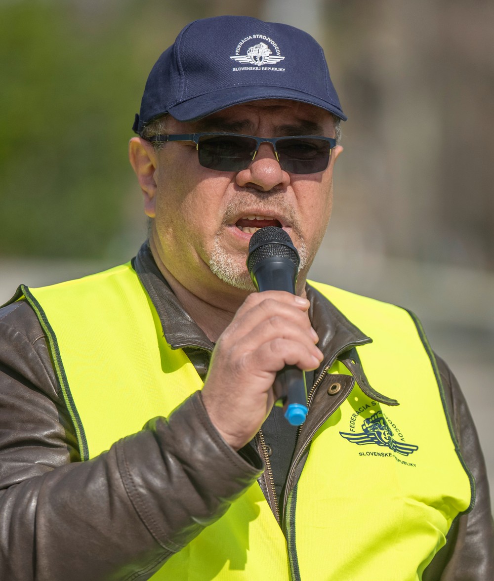 Protestné zhromaždenie Federácie strojvodcov SR