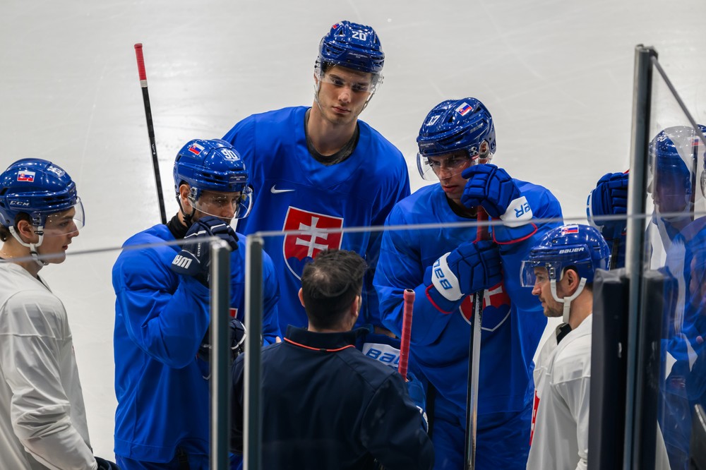 Tréning slovenských hokejistov