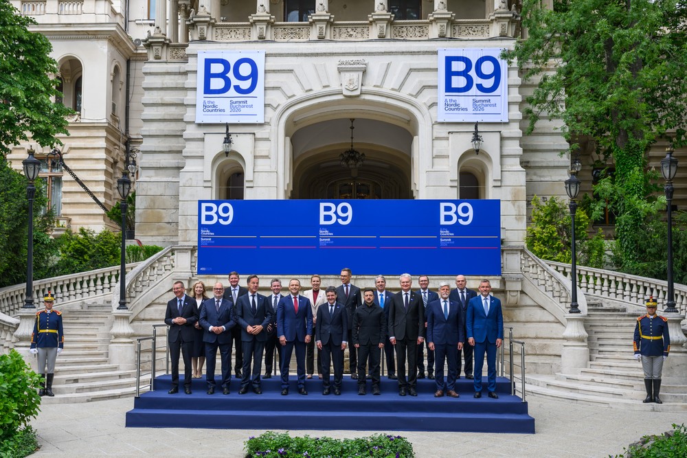 Summit Bukureštskej deviatky (B9) a severských krajín v Paláci Cotroceni v Bukurešti v stredu 13. mája 2026.