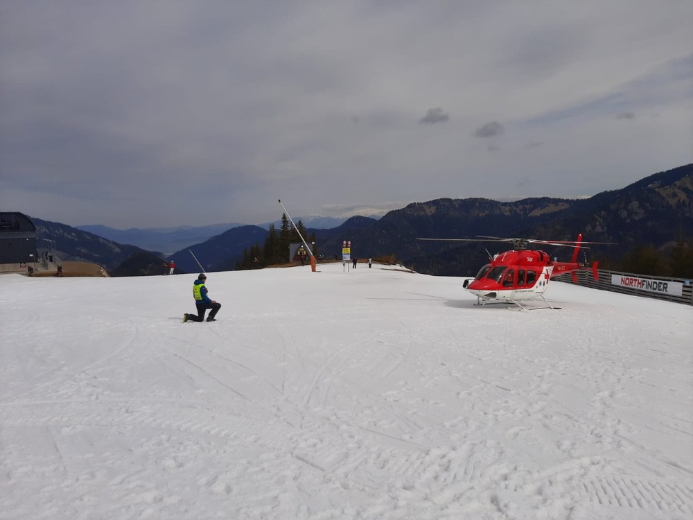 Úraz chlapca na zjazdovej trati v Jasnej (1)
