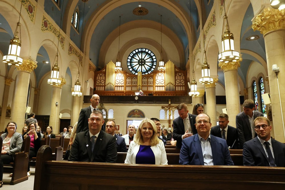 Zuzana Čaputová kostol omša Manhattan USA  (3)