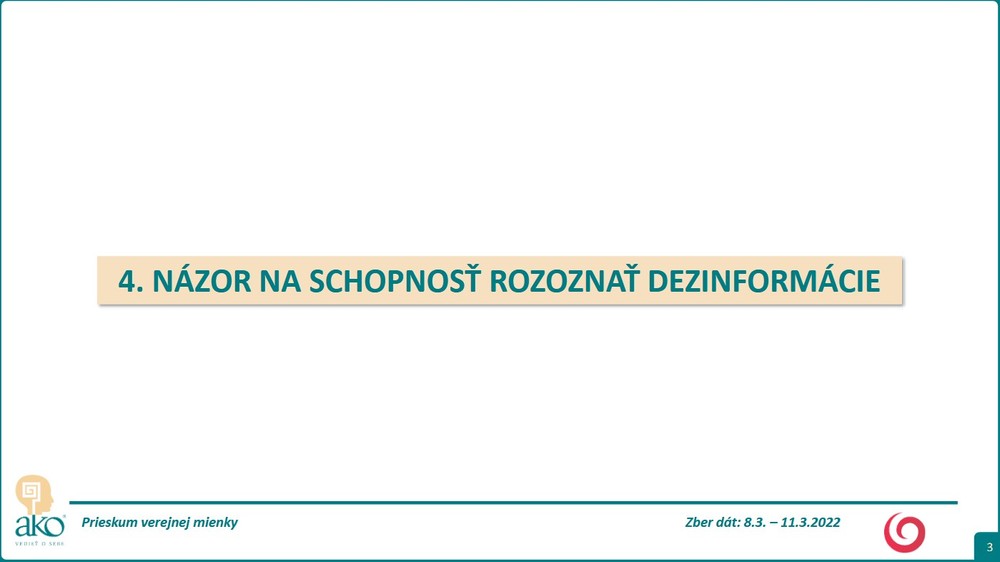 Prieskum AKO o rozlíšení skutočných informácií od dezinformácií 1