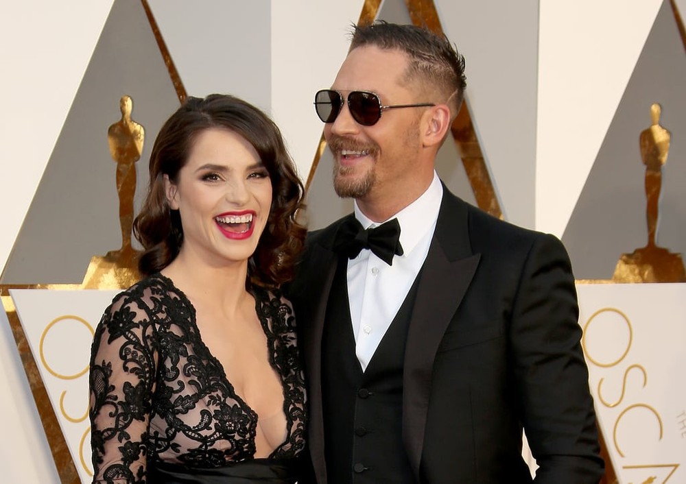 Tom Hardy s manželkou