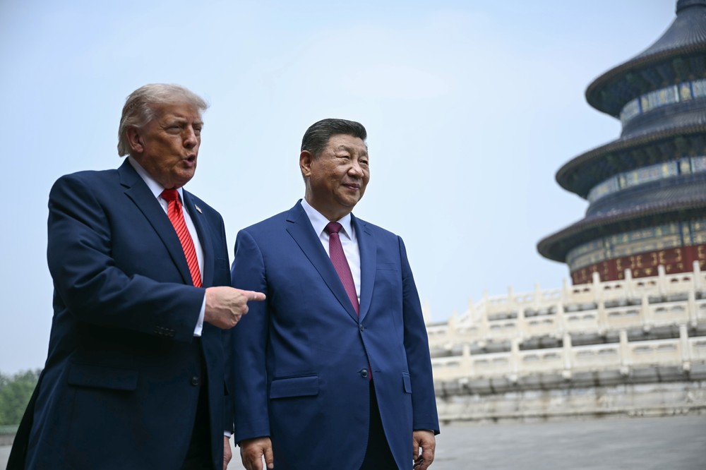 Americký prezident Donald Trump na návšteve Číny.