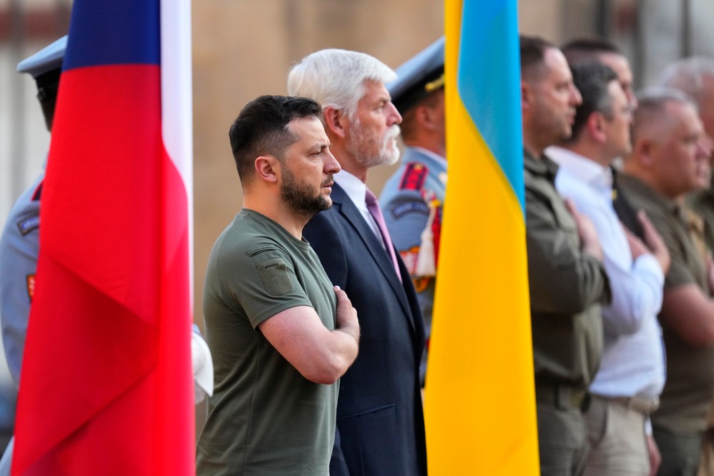 ČR Praha Ukrajina Zelenskyj Pavel návšteva (7)