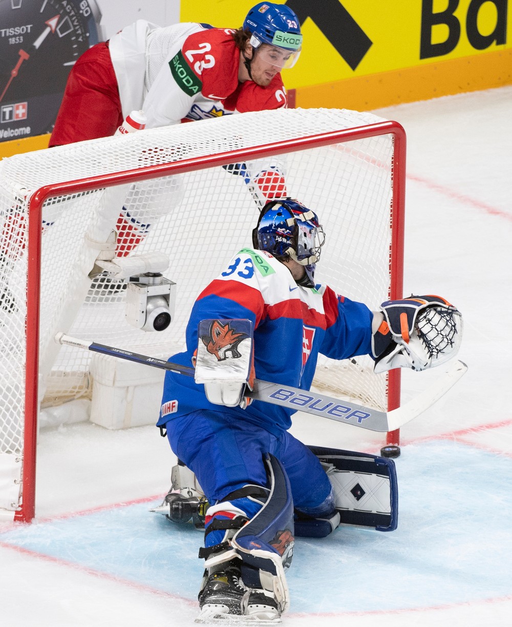 Slovensko - Česko, 1. tretina, MS v hokeji 2023