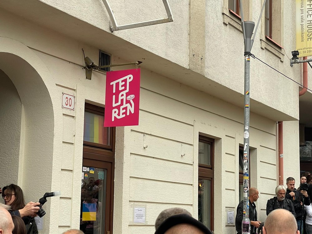 Protest na podporu LGBTI komunity