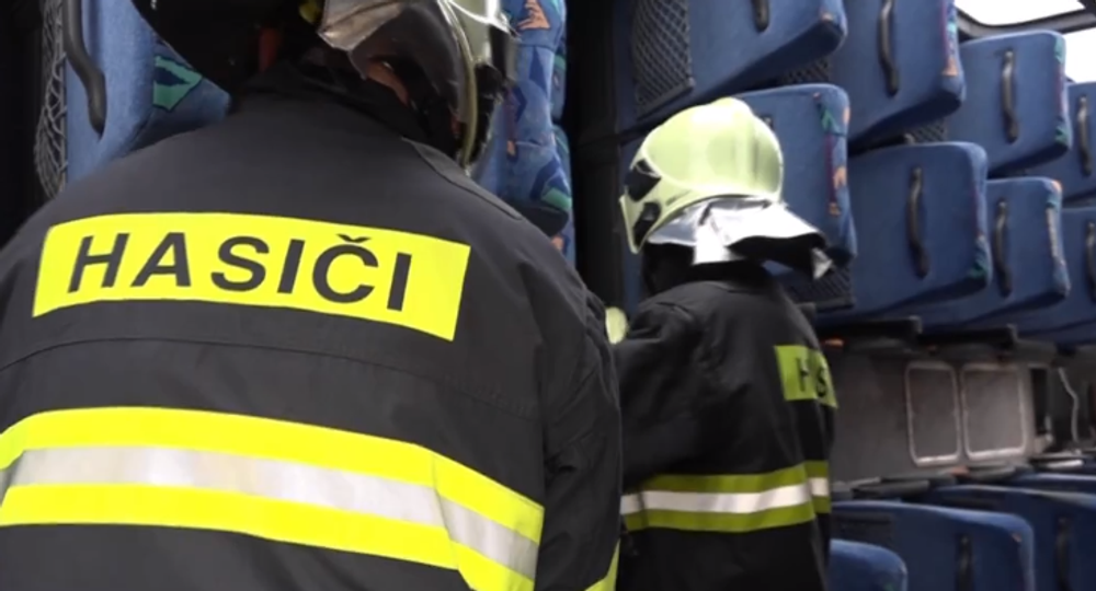 Nácvik záchrany z autobusu