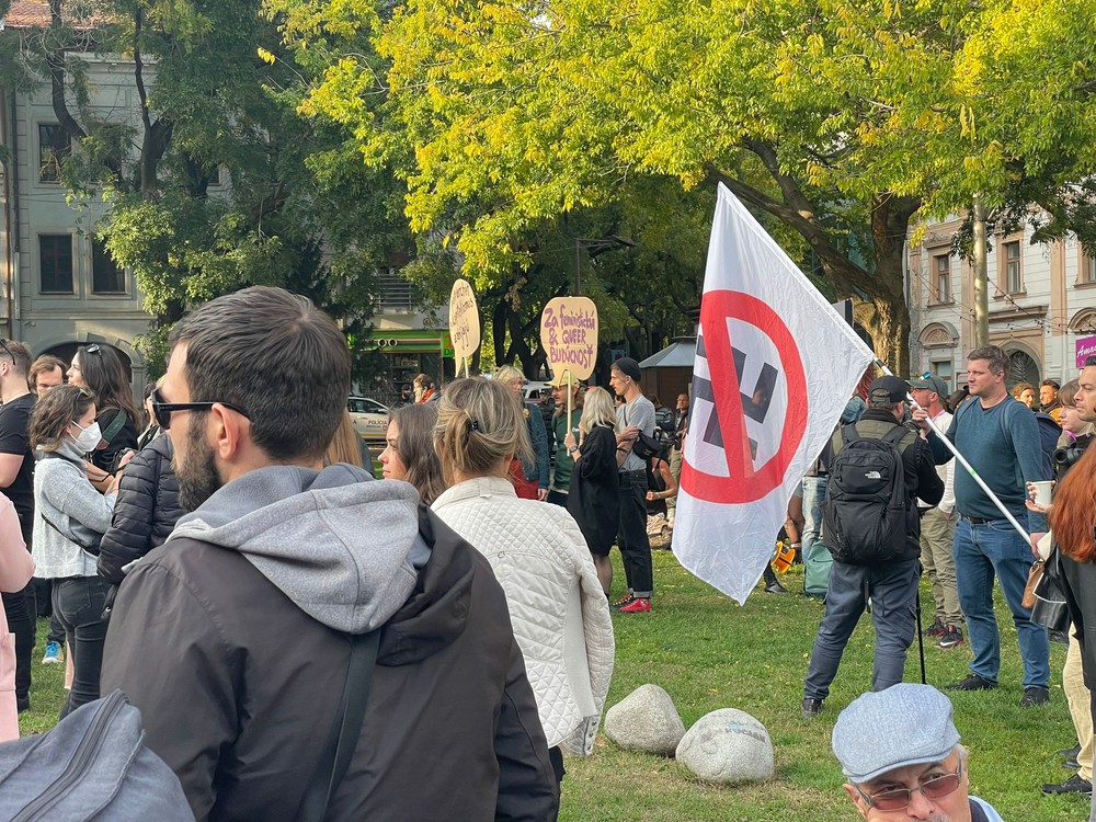 Pochod Zostávame v uliciach na pamiatku Matúša a Juraja