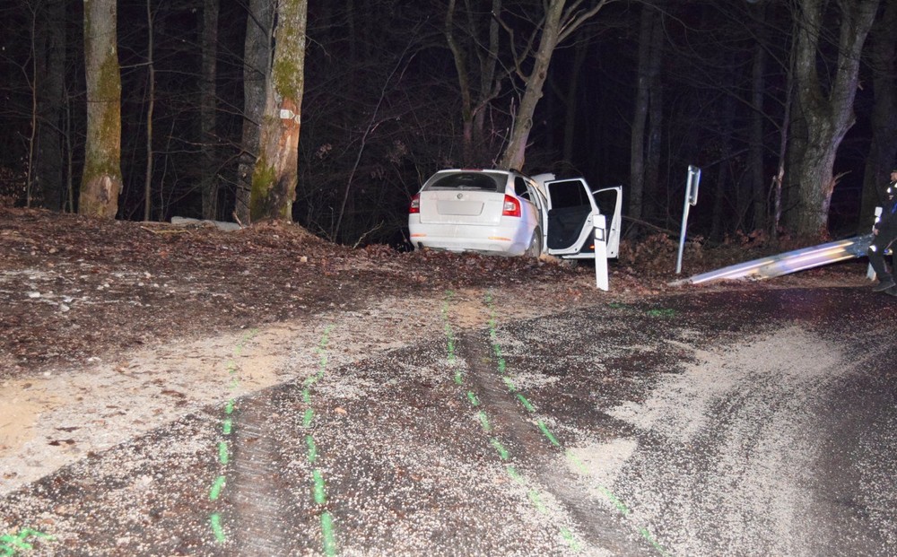 Nehoda uzavretá cesta