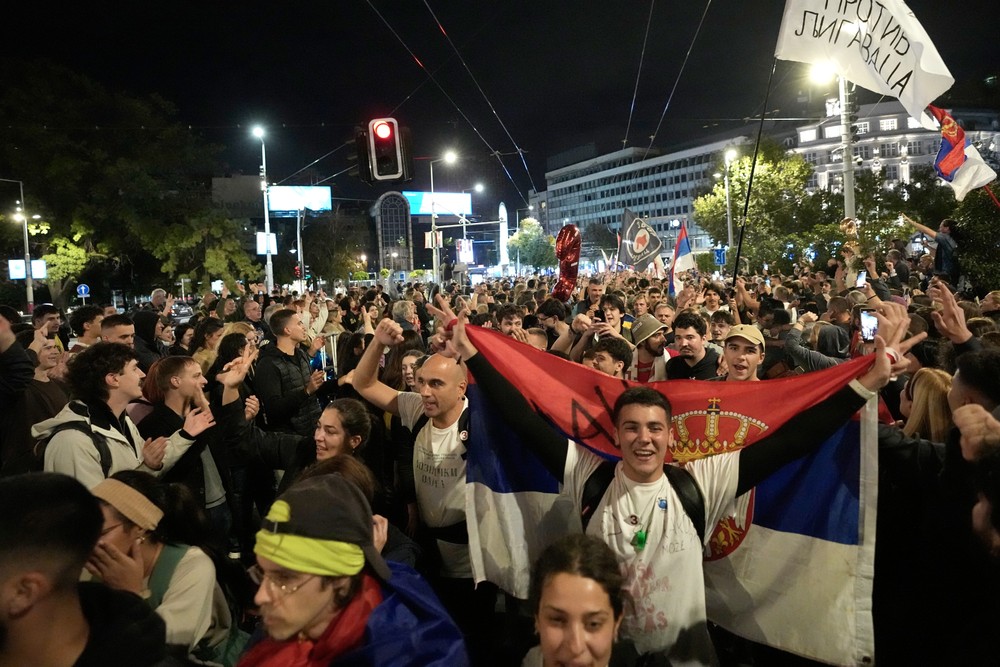 Protesty v Belehrade 9