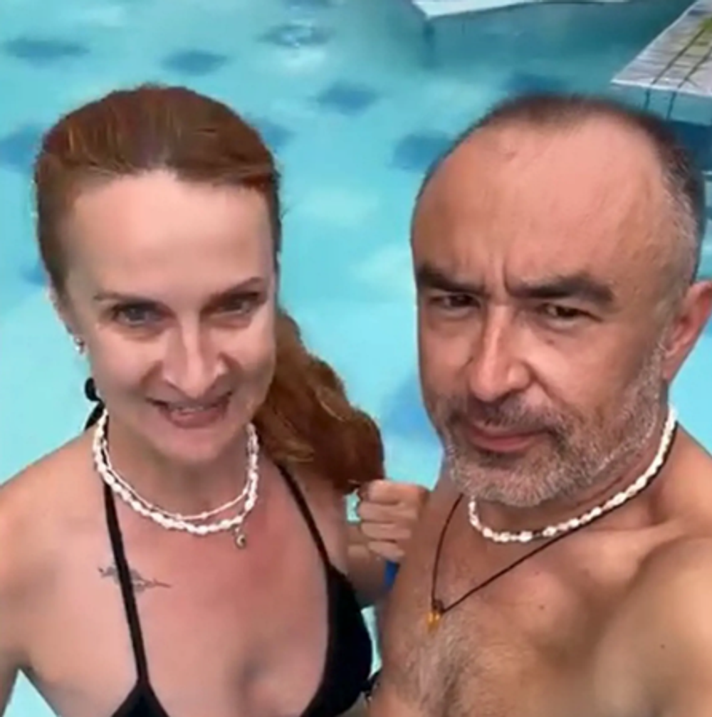 Marián Čurko s exmanželkou