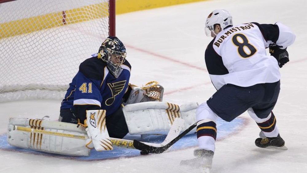 Jaroslav Halák v zápase proti Atlante