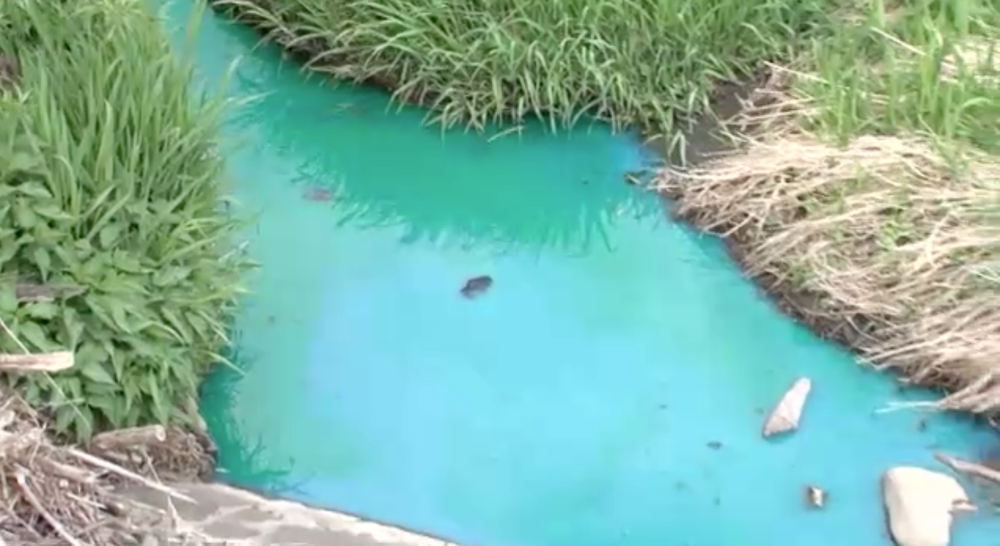 Miestny potok v Žiline dostal zvláštne sfarbenie