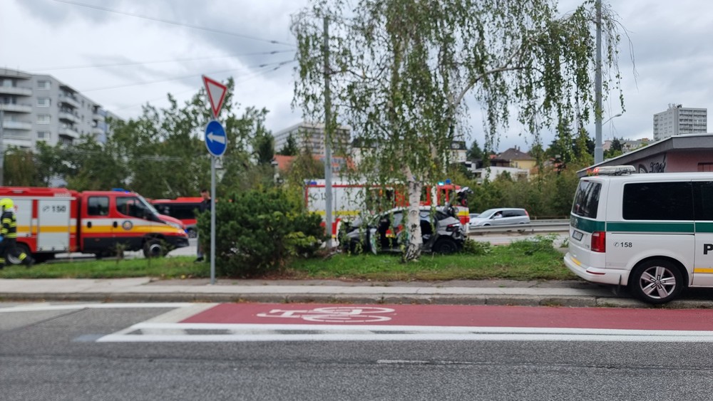 Vážna dopravná nehoda pri Brnianskej 