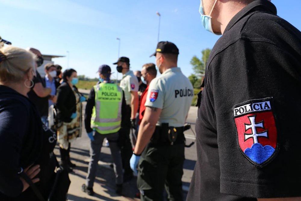 Protest na hraničnom prechode Berg