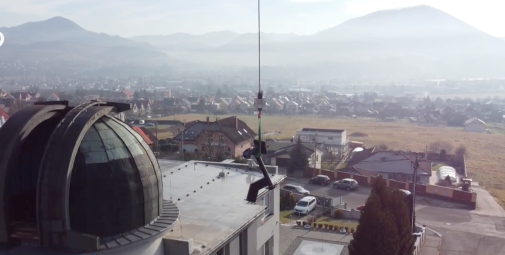 Výmena nového ďalekohľadu  v Kysuckom Novom Meste