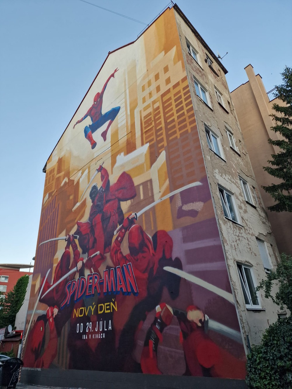Spider-Man od umelca DOKE na muráli v Bratislave
