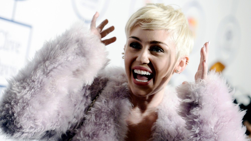 Prekvapená Miley Cyrus