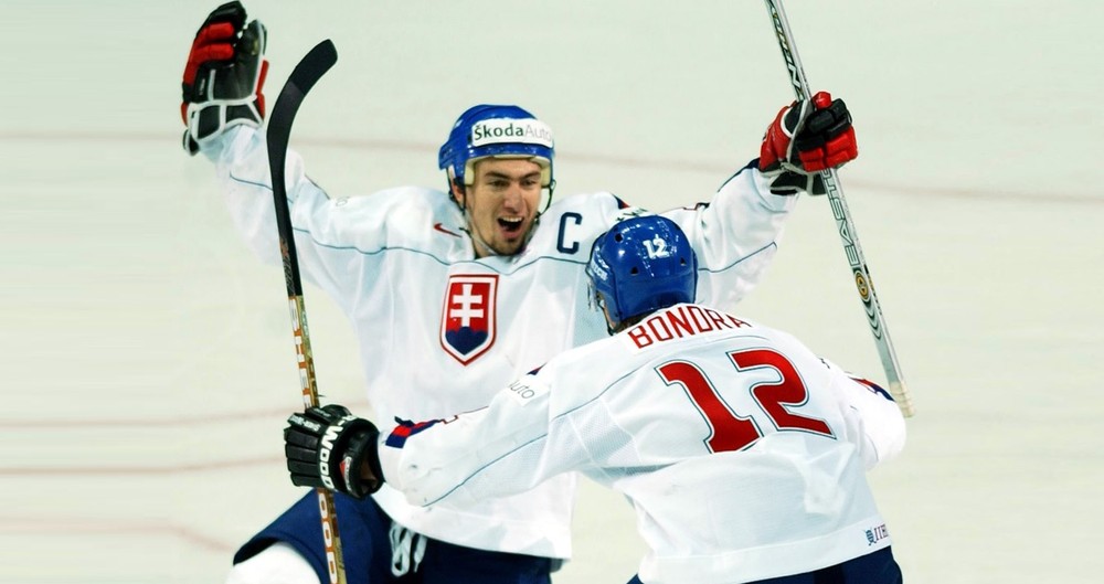 Peter Bondra a Miroslav Šatan