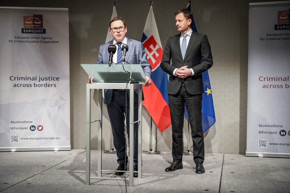 Eduard Heger na návšteve v Eurojustu v Haagu