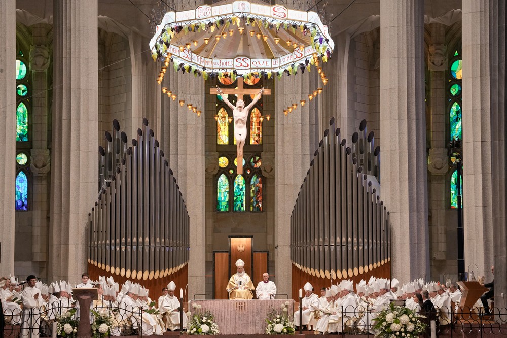 Pápež Lev XIV. odslúžil omšu v Sagrada Família