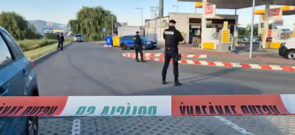 Streľba na čerpacej stanici v Trenčíne