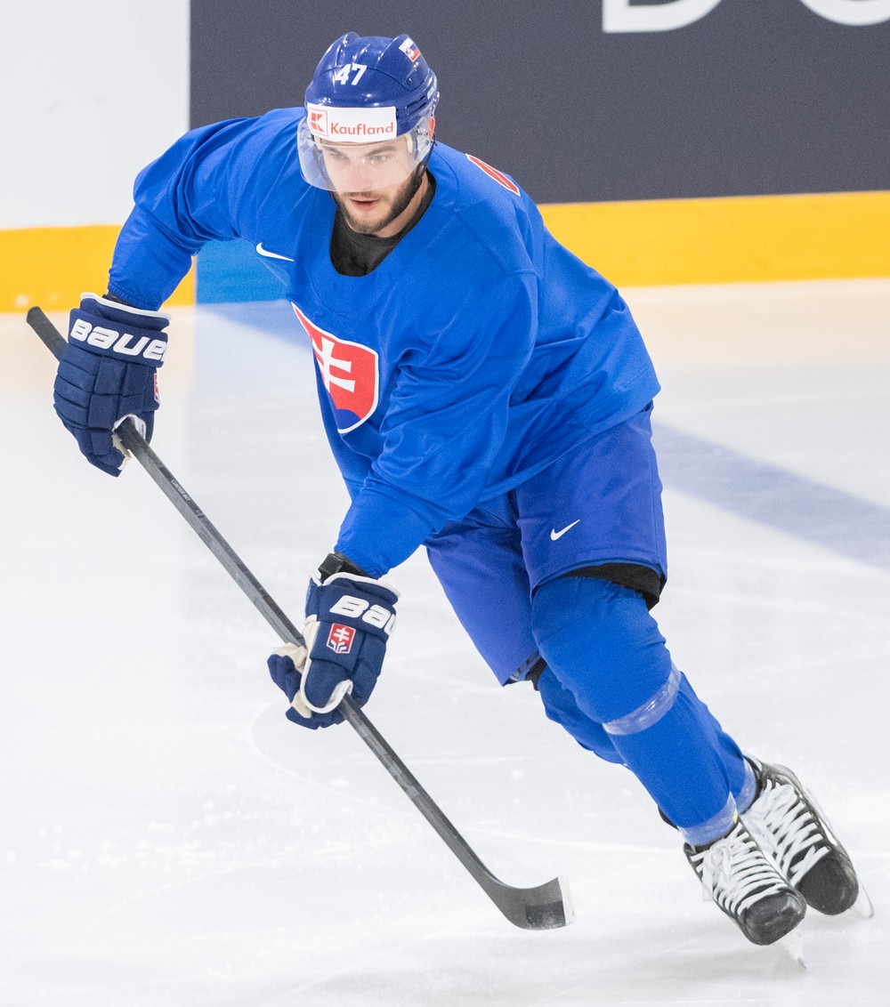 Tréning Slovenska pred zápasom s Kanadou