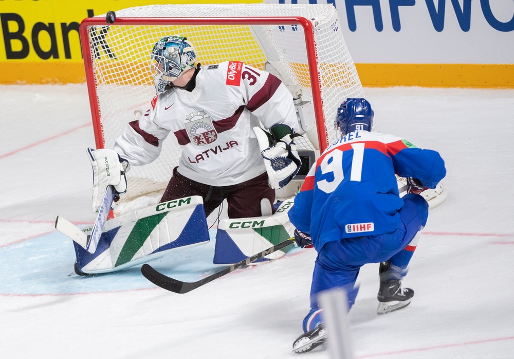Slovensko - Lotyšsko, MS v hokeji 2023