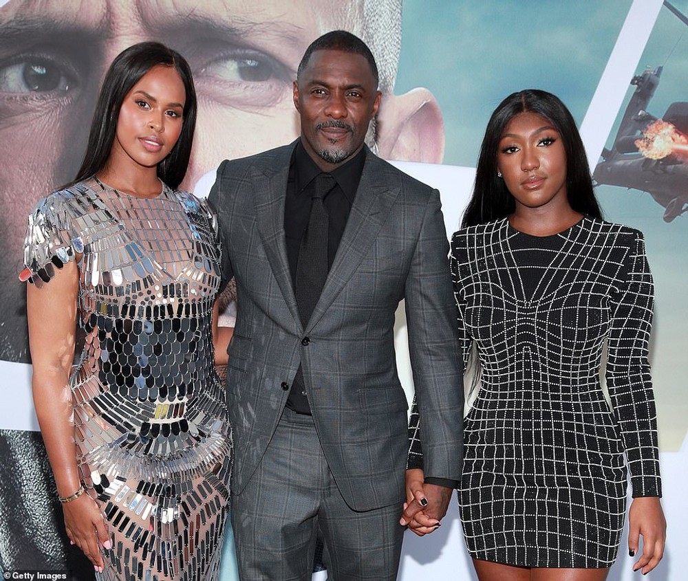 Idris Elba s rodinou