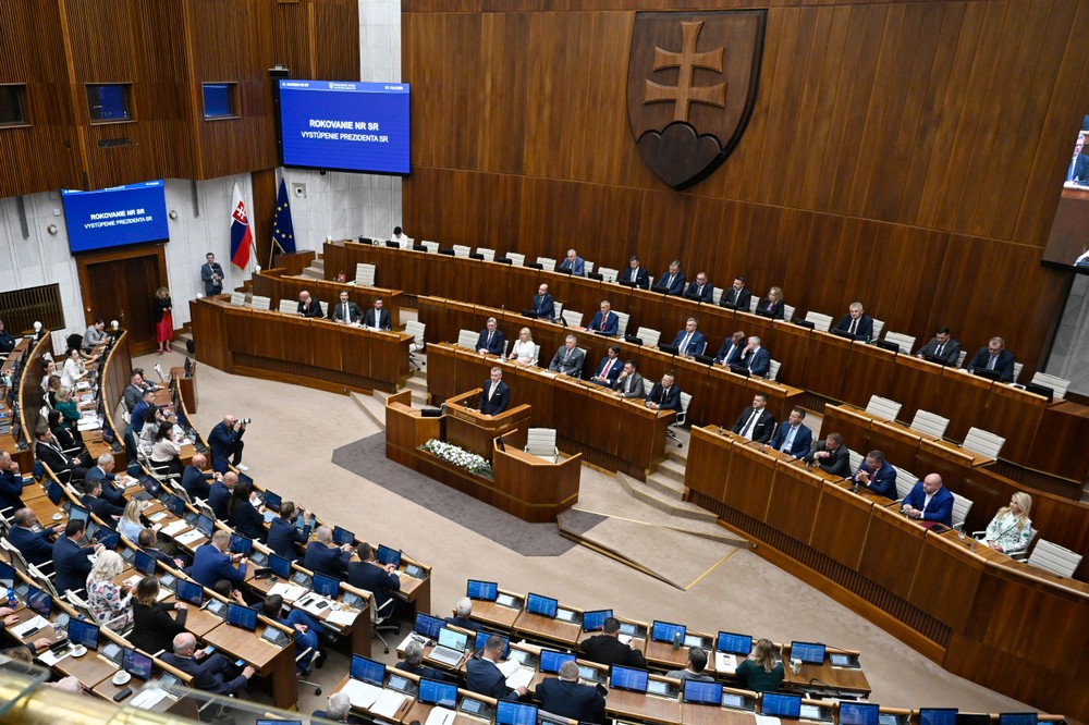 Prezident SR Peter Pellegrini vystúpil v NR SR so správou o stave Slovenskej republiky