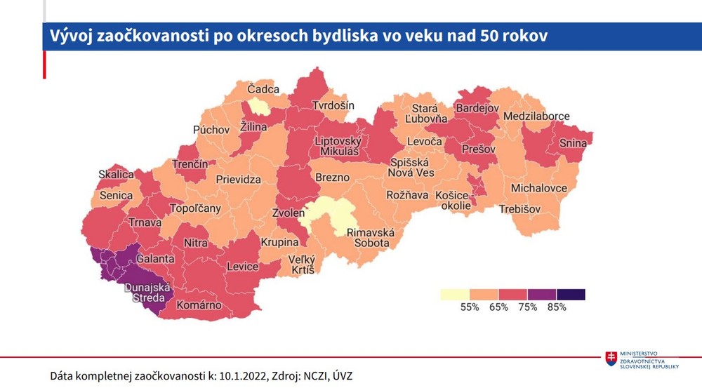Stav zaočkovanosti_ po okresoch nad 50 rokov