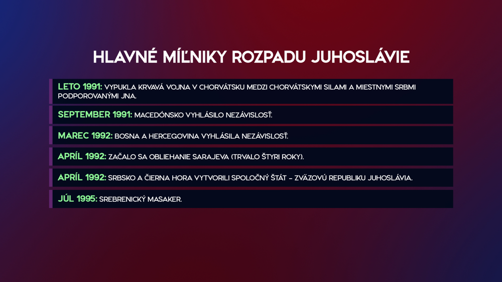 rozpad juhoslavie