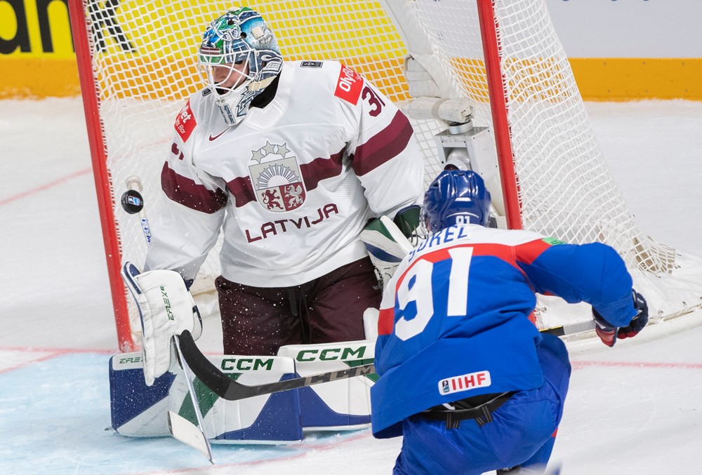 Slovensko - Lotyšsko, MS v hokeji 2023