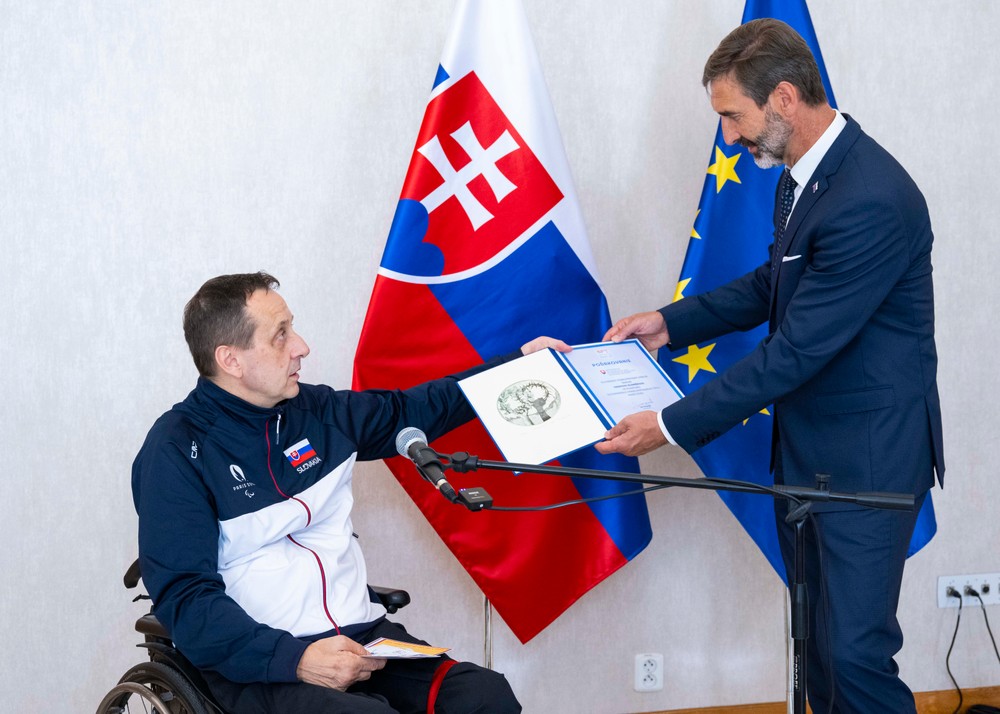 Prijatie slovenských paralympionikov