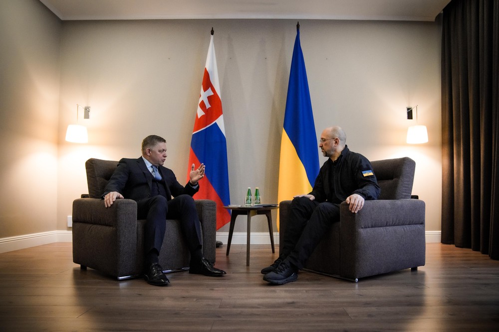Robert Fico Denys Šmyhal stretnutie Užhorod (6)